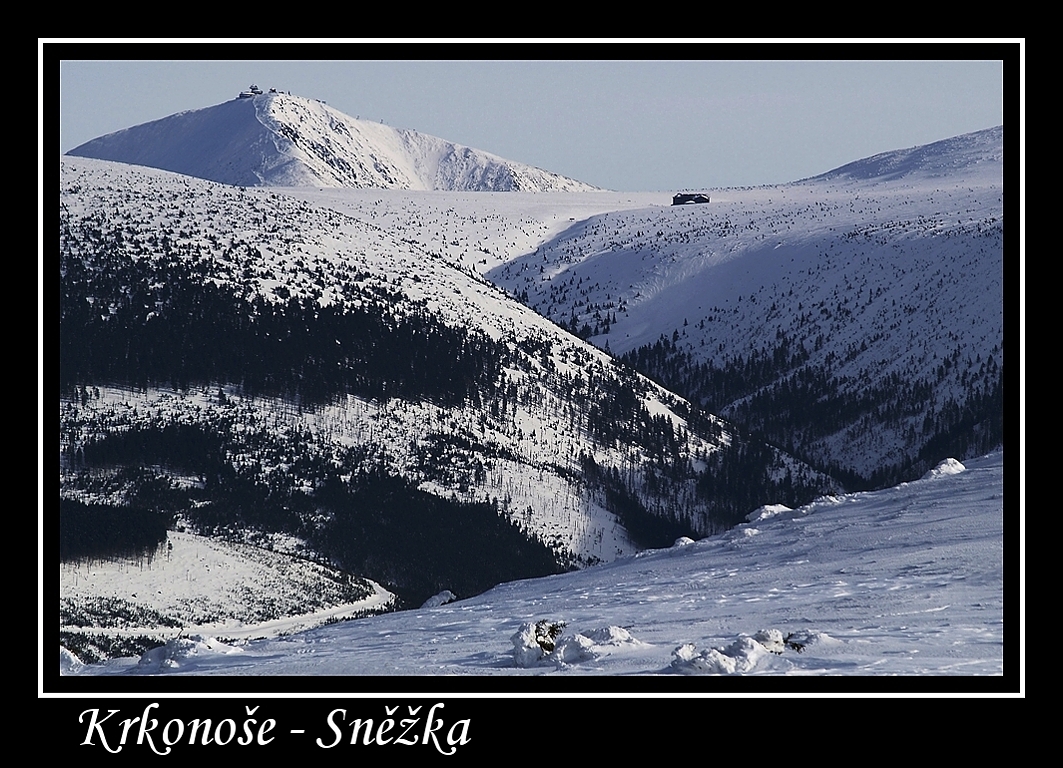 Magnet z fotografie - Krkonoše - Sněžka