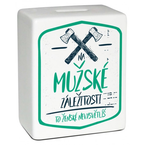 Albi - pokladnička cihlička - Mužské záležitosti