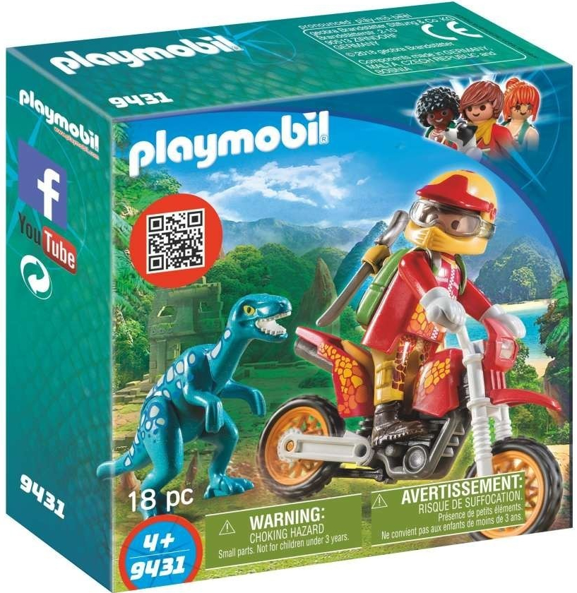 Playmobil 9431 Motorka s velociraptorem