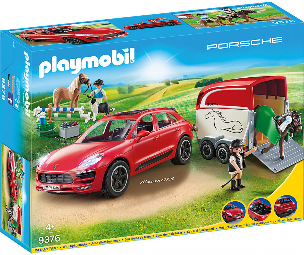Playmobil 9376 Porsche Macan s přívěsem pro koně