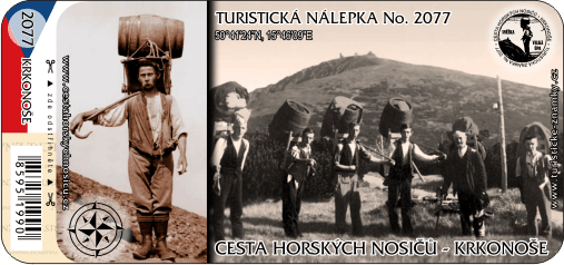 Turistická nálepka č. 2077 Cesta horských nosičů