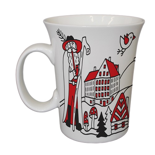 Hrnek 0,3 vysoký porcelán Krkonoše