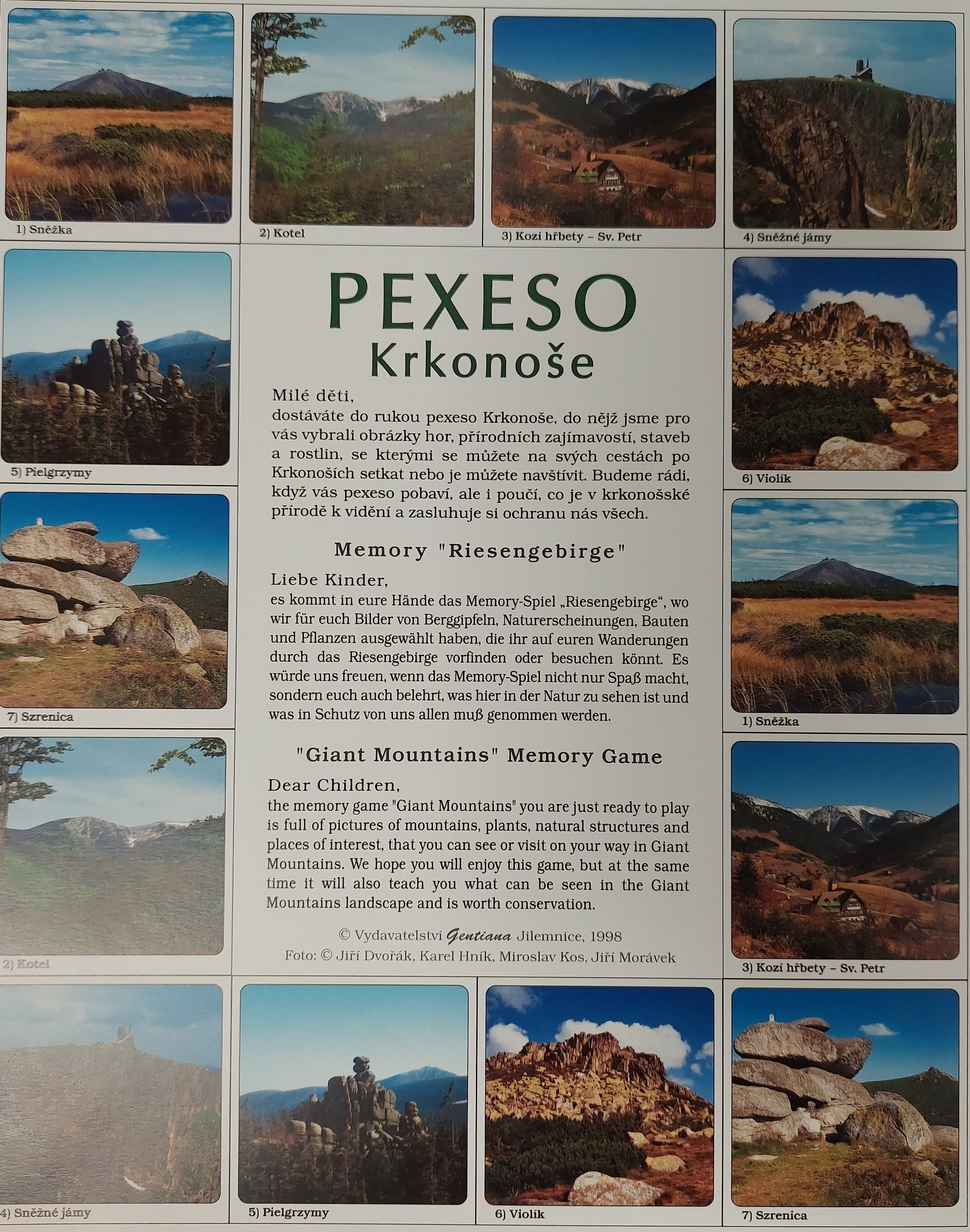 Pexeso Krkonoše - Krkonoše