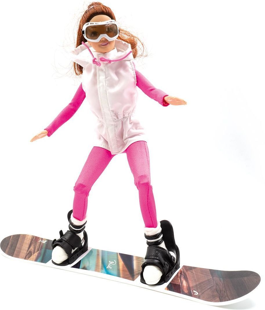 Panenka Sarah Katharina se snowboardem