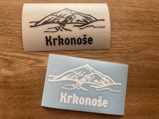 Samolepka na auto Krkonoše