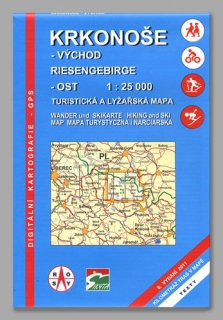 Krkonoše - východ 1:25 000