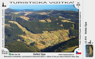 Turistická vizitka č. CZ-414 Velká Úpa - leto