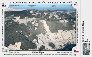 Turistická vizitka č. CZ-414 Velká Úpa - zima