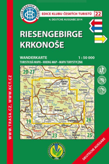 Krkonoše KČT 1:50 000 německy