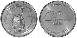 Pamětní mince stříbro 6 - Lanová dráha Sněžka