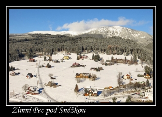 Magnet z fotografie - Zimní Pec pod Sněžkou