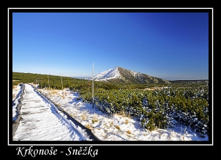 Magnet z fotografie - Krkonoše - Sněžka