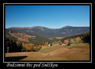 Magnet z fotografie - Podzimní Pec pod Sněžkou
