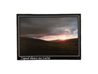 Magnet z fotografie - Západ slunce na Luční