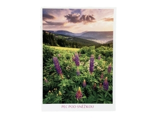 Magnet s bílým rámečkem - Krkonošská příroda