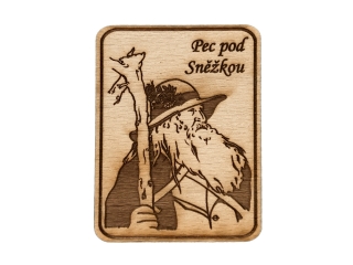Magnet vypalovaný Pec pod Sněžkou obdélník