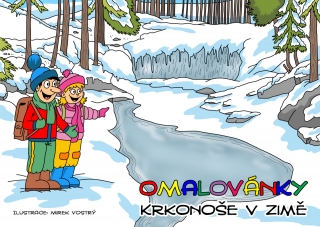 Omalovánky Krkonoše v zimě