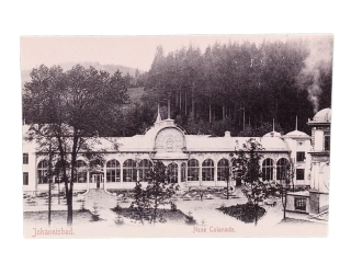 Pohlednice stará - nová Kolonáda - Janské Lázně