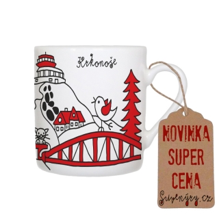 Hrnek mini porcelán Krkonoše