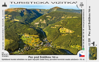 Turistická vizitka č. CZ-228 (3) Pec pod Sněžkou - léto