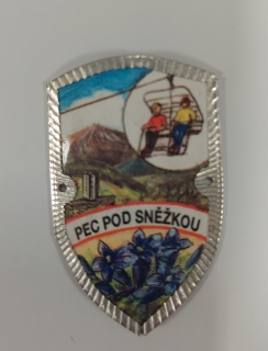 Štítek na hůl č. 18 - Pec pod Sněžkou stará lanovka