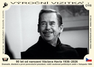 Vizitka V-C115 - 90 let od narození Václava Havla 1936–2026